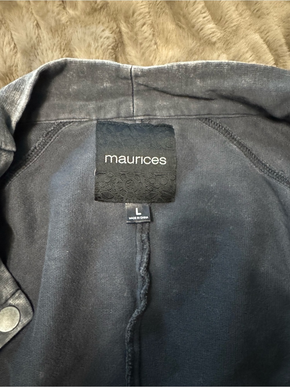 Maurices Navy Blue Casual Jacket